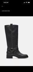 新品未使用 ZARA スタッズウエスタンブーツ カウボーイジップブーツ 37