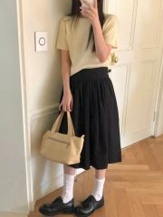 machatt ギャバジンショートパンツ ブラック - メルカリ