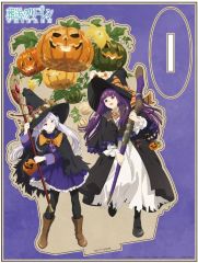 [Used] Wood Stand• Wood board Frieren&Fern(Halloween ver.) MOKU Studio "Funeral"Frieren"
