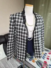 ハイクオリティ LINE ルーズフィット ツイード ジャケット