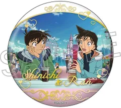 【新品】バッジ・ビンズ 工藤新一＆毛利蘭 メタリック缶バッジ 「名探偵コナン」