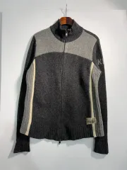 DKNY ウール100% ニット ジップアップ L A625のサムネイル