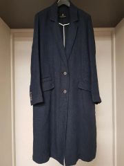 COMOLI ラムズウール ガンジーネック ニット グレー コモリ セーター