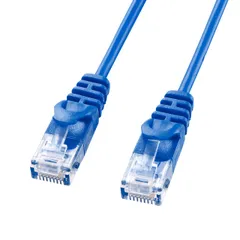 サンワサプライ(Sanwa Supply) カテゴリ6極細LANケーブル 5m ブルー LA-SL6-05BL