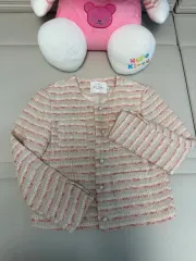(新品) レディース ピンク ツイード ジャケット sサイズ