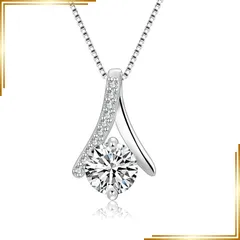 【新品】 [DECISIVE BE FEARLESS] ネックレス レディース シルバー925 ジルコニア プラチナメッキ 金属アレルギー対応 アクセサリー リボン ベネチアンチェーン シンプル 人気 クリスマス 誕生日 記念日 お祝い プレゼント 彼女 妻 