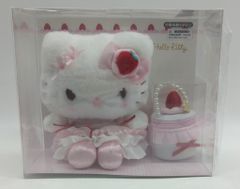 Hello Kittyいちごホイップケーキ ぬいぐるみ&アクセサリーケース