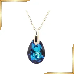 【新品】 [すずめの国 装身具] ネックレス ブルー 深海 青色 レディース アジャスター 爽やか ゴールドカラー 0