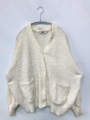 AZUL by MOUSSY アズールバイマウジー カーディガン/ボレロ S ホワイト ニット 無地 ミドル丈 長袖