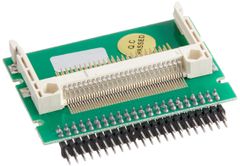 変換名人 CFカード(×2枚) → 2.5"IDE変換アダプタ 44ピン(オス) CFIDE-442IA