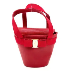 SalvatoreFerragamo ヴァラリボン バケツ型ハンドバッグ 赤 2026年最新】フェラガモ ヴァラリボン バケツの人気アイテム - メルカリ