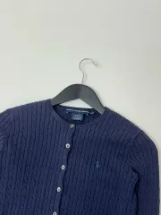 Ralph Lauren sport ネイビー ケーブル ニット カーディガン