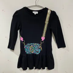THE MARC JACOBS キッズワンピース 102 ブラック バッグプリント コットン100%のサムネイル