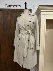 バーバリー ロングコート カシミヤ100% サンドリンガム オフホワイト 