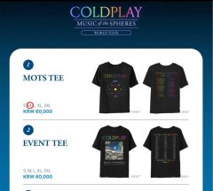 ▪️00s COLDPLAY ビンテージT ゴールドプレイ ツアー 両面プリント 