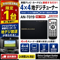 限定1台 4×4地デジチューナー AN-T019 フルセグ 車載 TVチューナーのサムネイル