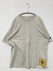 RUSSELL ATHLETIC ラッセルアスレティック Tシャツ/カットソー XL グレー 無地 ワンポイント ミドル丈 半袖 クルーネック(丸首)
