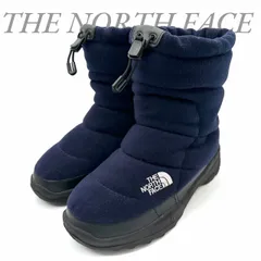 【B5247】 THE NORTH FACE ザ ノースフェイス NF51786 ブーツ ヌプシブーティーウール 起毛素材 ネイビー レディース