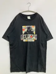 XLARGE エクストララージ Tシャツ/カットソー XL ブラック 前面プリント ブランドロゴ ミドル丈 半袖 クルーネック(丸首)