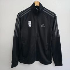 00s adidas トラックジャケット ブラック メンズL ナンバリング 古着