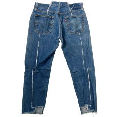 一点物 リーバイス リメイクデニムパンツ ビックシルエット 古着