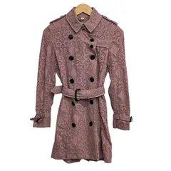 BURBERRY PRORSUM(バーバリープローサム) トレンチコート サイズITA 34 レディース美品  4005711 ピンク 総レースのサムネイル