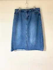 XXL デニムスカート 34インチデニムスカート オーバーサイズデニムスカートa