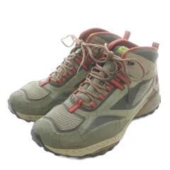 ティンバーランド Timberland トレッキングシューズ スニーカー ハイカット レースアップ 7.5 25.5cm カーキ グレー /XZ ■GY18