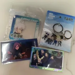 呪術廻戦 五条 悟 アクリル キーホルダー + カード 懐玉 玉折 夏油（ゲトウ） 傑
