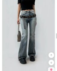 pellicule lacebelt flaredenim - メルカリ