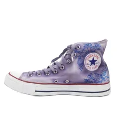 コンバース CONVERSE オールスター スニーカー シューズ 27.5 紫 パープル ハイカット 花柄 レースアップ /NU ■GY99