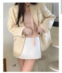 美品 ボールジィ ウールポリエステルミラノリブ ファーポケット