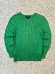 Polo Ralph Lauren 【XL】ケーブルニット 半袖 ブルー XL - メルカリ