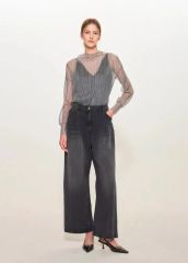 Side-Tuck Cocoon Denim Pants サイズ36 ネイビー - メルカリ