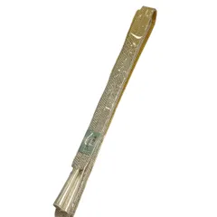 【美品】 帯締め 優品 フォーマル 金糸 クリーム 正絹 和装小物  【中古】