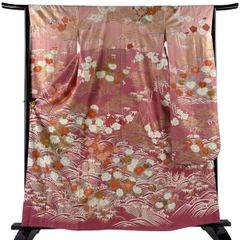 振袖 やまと扱い ふくれ織 金彩 身丈161cm 撥水加工済 HKT145 - メルカリ