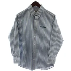 エルエルビーン L.L.BEAN シャツ カットソー M 水色 長袖 ストライプ /GG ■GY99