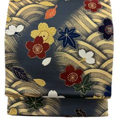 色留袖 美品 名品 身丈160cm 裄丈68cm 正絹 【中古】 色留袖 身丈162cm 裄丈67.5cm L 袷 落款あり 枝花 鳥 金彩 ぼかし 紫