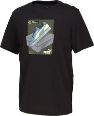 プーマ PUMA GRAPHIC スニーカー Tシャツ メンズ 男性 トップス 半袖 ウェア 服 お出かけ 通学 通勤 着替え 移動着 ジム 普段着 トレーニング 筋トレ  694087 01 PUMABLACK