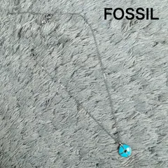 FOSSIL フォッシル シルバーカラー ネックレス ターコイズブルーのサムネイル