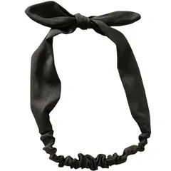 【新品】 moin moin ヘアバンド ターバン 耳付 うさ耳 リボン ブラック こっくり かわいい ワイド ツイスト クロス おしゃれ 無地 シンプル ヘアアレンジ/ヘアアクセサリー レディース バンダナ 女性 髪留め 洗顔 2509hrb27 0のサムネイル