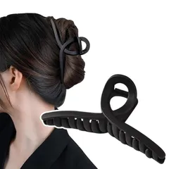 【新品】 髪留め ヘアクリップ 大きめ リボン かみどめ ヘアクリップ 毛量多い方に 髪が ヘアアクセサリー 大人 おしゃれ シンプル 通勤 出掛け 女性 女の子 プレゼント バンスクリップ クロス Lサイズ 13CM 0