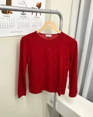 バーバリー ロゴ アーガイル ニット
