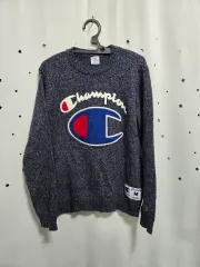 Champion ロゴ ニット ネイビー Mのサムネイル