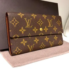 c1 ポルト トレゾール　ポルトフォイユ インターナショナル　旧型　ルイ ヴィトン Louis Vuitton　3つ 三つ 折り　フラップ ボタン 式　長 財布　ロング ウォレット　モノグラム