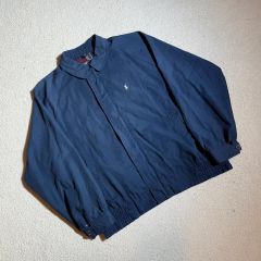 80s USA製 三角タグ ラルフローレン スイングトップ ネイビー フェード