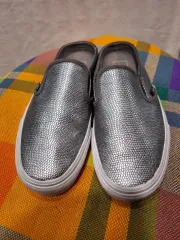 VANS スリッポン スニーカー シルバー