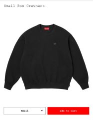 Supreme Small Box Crewneck Black XL - メルカリ