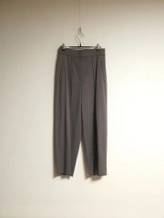 美品✨ コンテ conte アシンメトリー イージー タック パンツ ブラウン