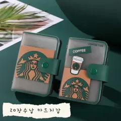 スターバックス 2種 1セット カードウォレット 交通カード 携帯用 ミニ ウォレット 20枚収納